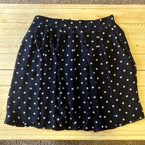Blue polkadot H&M size 6 skirt